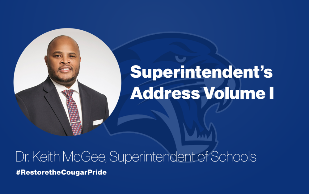 Superintendent's  Address Volume I